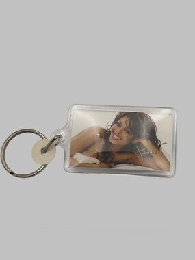 Janet Jackson All For You Album Image Double Sided Photo Keychain Made in Mexico